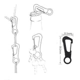 Stainless Steel Spring Backpack Clasp