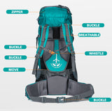 80L Camping Hiking Climbing Backpack - MyClimbingGear.com