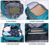 80L Camping Hiking Climbing Backpack - MyClimbingGear.com
