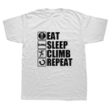 Eat Sleep Climb Fall Repeat Tee - MyClimbingGear.com