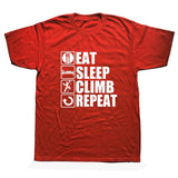 Eat Sleep Climb Fall Repeat Tee - MyClimbingGear.com