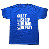 Eat Sleep Climb Fall Repeat Tee - MyClimbingGear.com