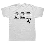 Eat Sleep Climb Fall Repeat Tee - MyClimbingGear.com