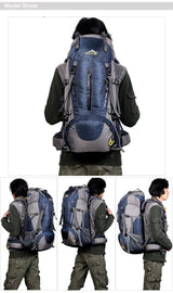 50L Waterproof Travel Hiking Climbing Backpack - MyClimbingGear.com