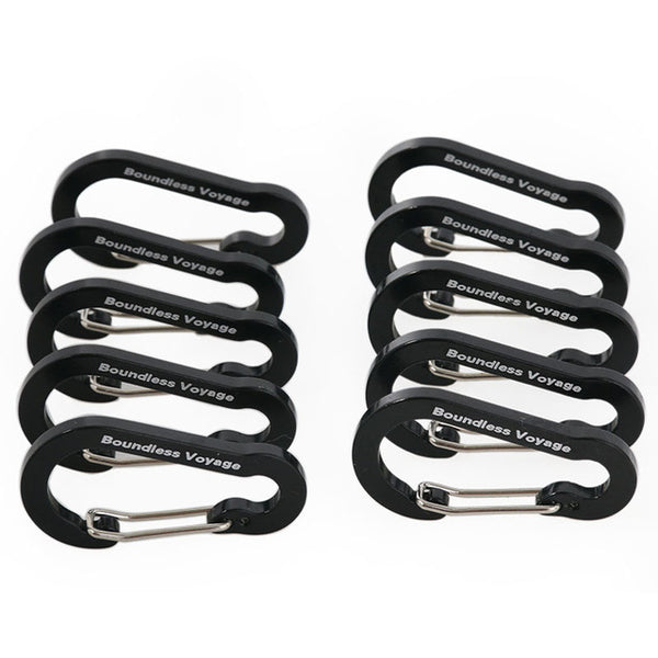 10 Pcs Aluminium Alloy Assorted Carabiner - MyClimbingGear.com
