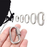 Stainless Steel Screw Lock Carabiner