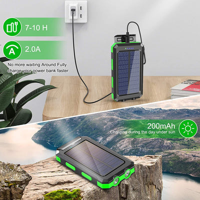 Portable Outdoor Solar Power Bank Charger
