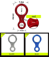 35KN 8 Ring Aluminium Hook - MyClimbingGear.com